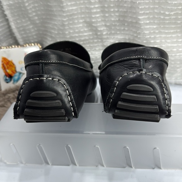 (C) DONALD PLINER VIC BLACK LEATHER DRIVING SHOES, Size 12 USD 275 main image 7